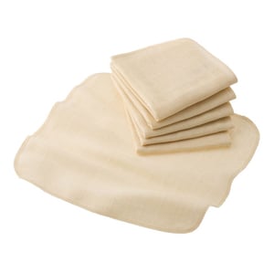Mull-Waschlappen-Set, natur