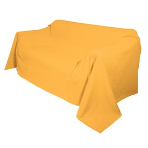 Tagesdecke aus Bio-Baumwolle, gelb