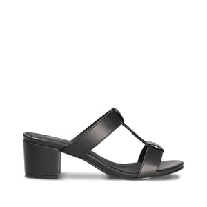 Iris Black Vegan High-heeled Sandals