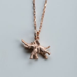 MishMish by WearPositive Vintage Unikat: Kette Glückselefant, Roségold