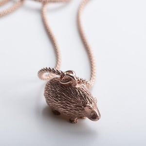 MishMish by WearPositive Vintage Unikat: Kette Igel, Roségold