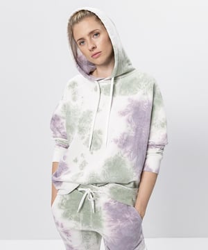 OGNX Batik Hoodie. Frauen Yoga Sweatshirt, batik, Gr. XS-XL, Bio Baumwolle. Nachhaltige Yogakleidung