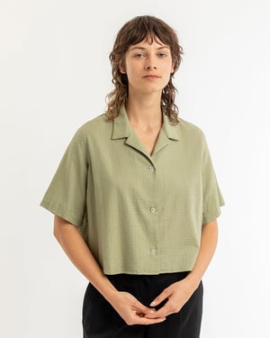 Rotholz Kurzes Bowling Hemd aus Bio-Baumwolle