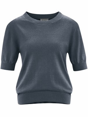 HempAge Damen Halbarm-Pullover Hanf/Bio-Baumwolle