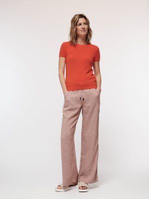 LANIUS Sommerlicher Kurzarmpullover aus Bio-Baumwolle