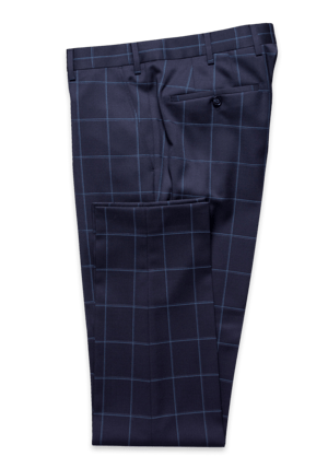 Kalmar Anzug-Hose Big Check Blue
