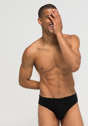 hessnatur Herren Slip PureDAILY im 2er Set aus Bio-Baumwolle - schwarz - Größe 4