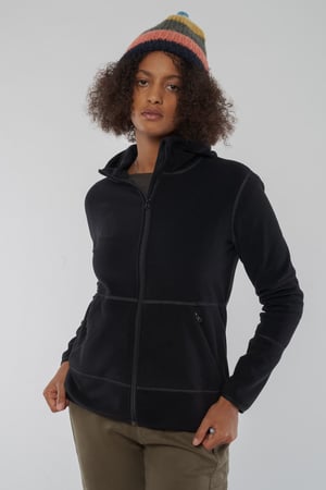 EU-phoric Fleece Jacke Damen aus Recycled Polyester