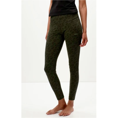OGNX Leggings Leo. Frauen Yoga Leggings Leo Muster grün, Gr. XS-XL, 84% Bio Baumwolle 16% Elastan. Nachhaltige Yogakleidung