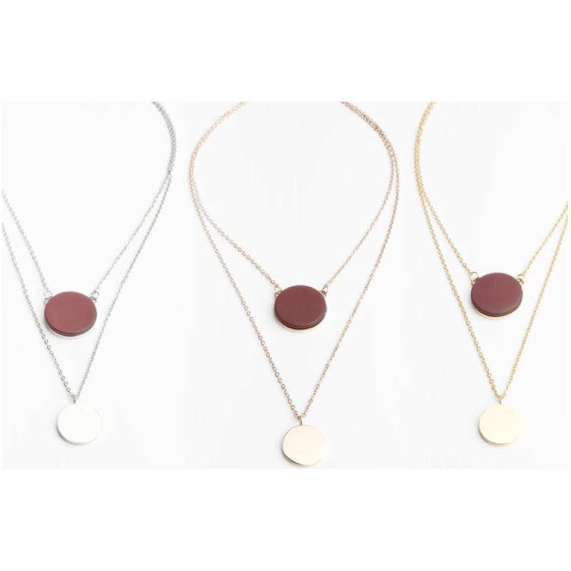 ALEXASCHA Doppelte Kette | gold, silber, roségold | AVA