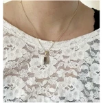 Crystal and Sage Arwen schmal - vergoldete Amethyst Halskette