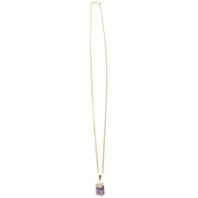 Crystal and Sage Arwen - vergoldete Amethyst Halskette
