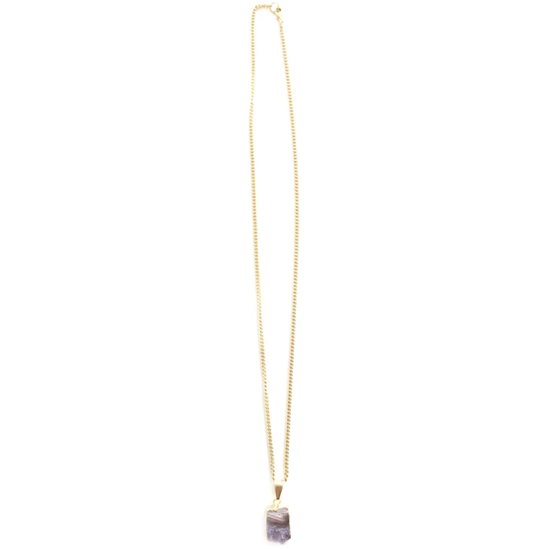Crystal and Sage Arwen - vergoldete Amethyst Halskette