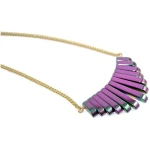 Crystal and Sage Hematit Collier Halskette in Regenbogenfarben
