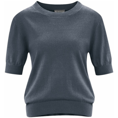 HempAge Damen Halbarm-Pullover Hanf/Bio-Baumwolle