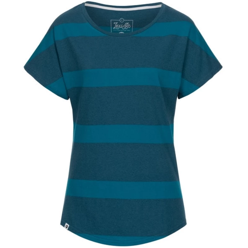 Lexi&Bö Oversized T-Shirt Melange Stripes Damen