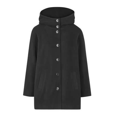 MAGNETHIK Damen vegan Mantel Cappa Schwarz