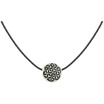 Mambu Design Upcycling Halskette - Flower of Life - Unisex - Straußeneischmuck