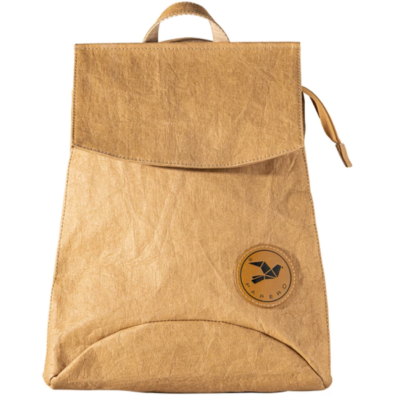 PAPERO Rucksack aus Papier robust wasserfest vegan 3 in 1 Handtasche Damen