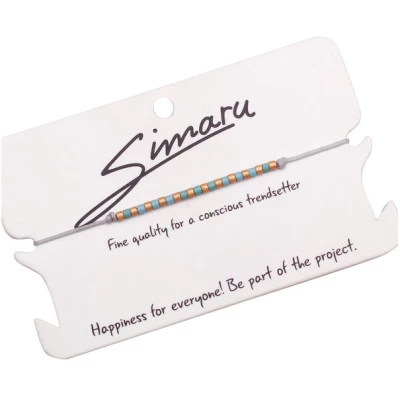 Simaru® Perlenarmband / Freundschaftsarmband "MANO DE BUDA"