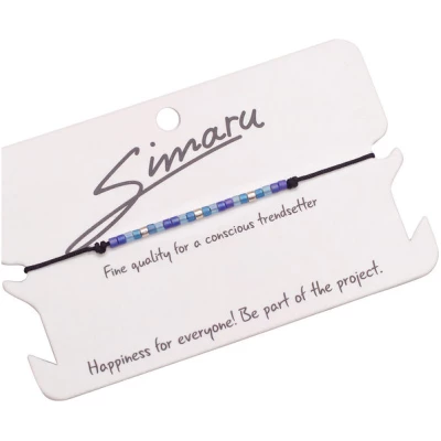 Simaru® Perlenarmband / Freundschaftsarmband "MORA AZUL"