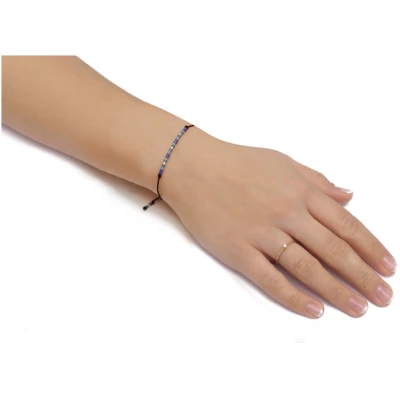 Simaru® Perlenarmband / Freundschaftsarmband "MORA AZUL"