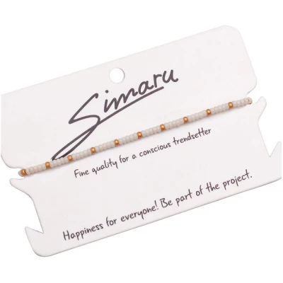Simaru® Perlenarmband / Freundschaftsarmband "NÁCAR"