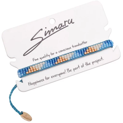 Simaru® Perlenarmband / Freundschaftsarmband "TIERRA Y MAR"