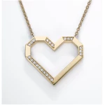 VON KRONBERG Collier PURE LOVE aus 18 Karat recyceltem Gold mit Diamanten - eine brillante Liebeserklärung!