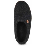WoolFit Barfuß-Hausschuhe "Footprint" handgefilzt mit Naturgummisohle für Damen und Herren