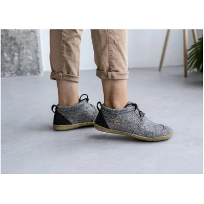 WoolFit Nomad - Barfußschuhe-Hausschuhe Hybrid aus 100% Wolle - Unisex