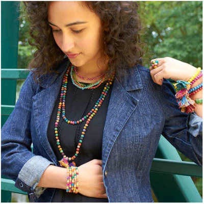 Worldfinds Kantha long Necklace