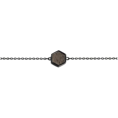 BeWooden Armbänder mit Holzdetail - Motiv Hexagon - Verschiedene Farben und Grössen