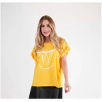 Dörpwicht Bio Oversize Shirt "Silvia" YELLOW - Made in Germany