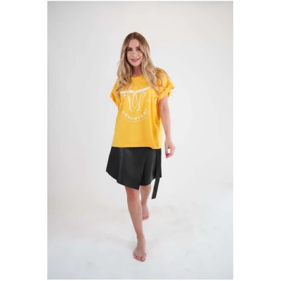 Dörpwicht Bio Oversize Shirt "Silvia" YELLOW - Made in Germany