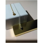 LUXAA® Zarte Kette mit Anhänger aus 925er Sterling Silber - Silber/Gold