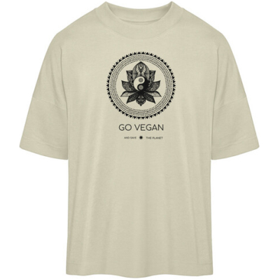 Team Vegan Go vegan & Save the planet - Organic Oversized Shirt