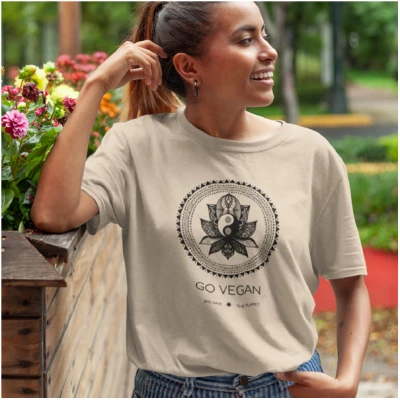 Team Vegan Go vegan & Save the planet - Organic Oversized Shirt