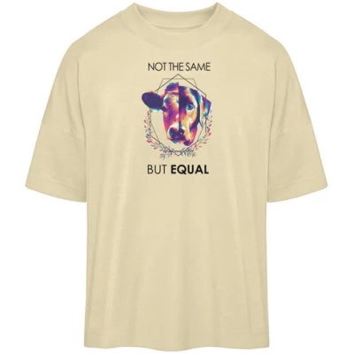 Team Vegan Not the same but equal - Organic Oversized Shirt