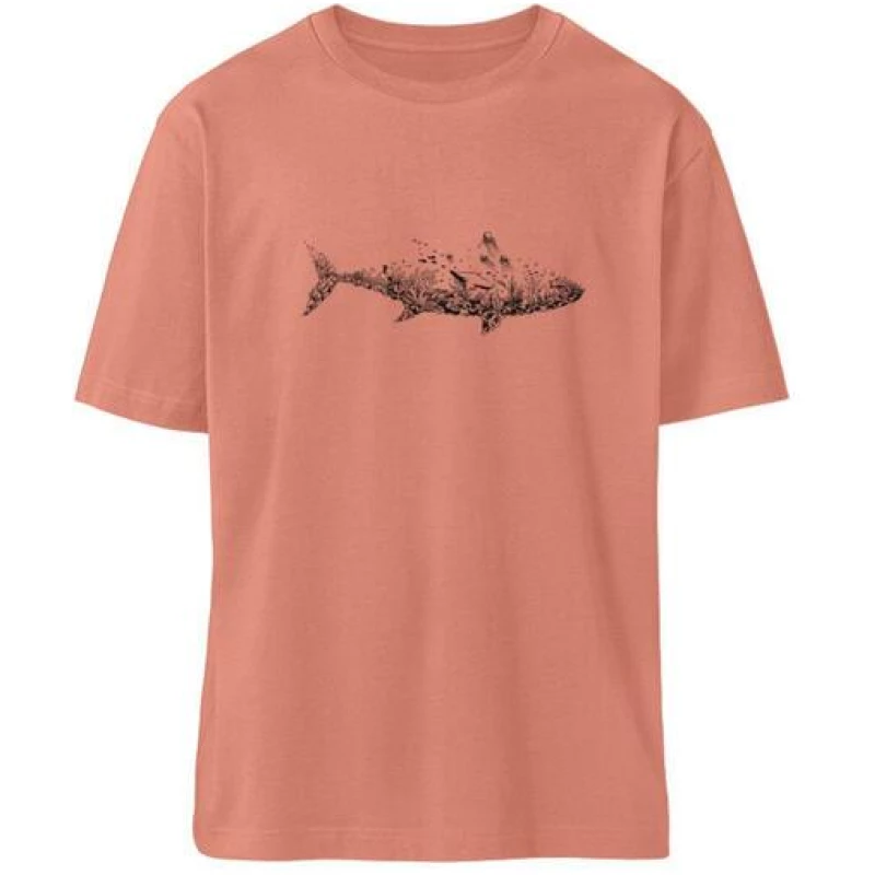 Team Vegan Ocean shark - Fuser Oversized Shirt