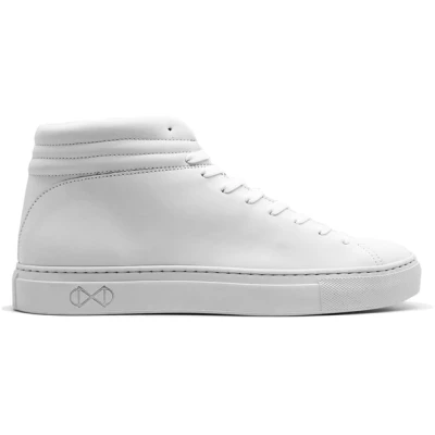 Veganer Sneaker aus Glas "nat-2 Sleek vegan white reflective"