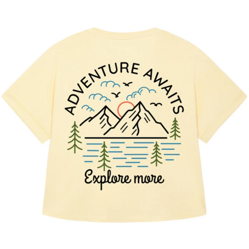 watapparel Adventure awaits | Oversize T-Shirt Frauen