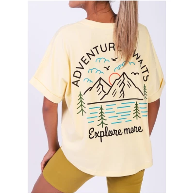 watapparel Adventure awaits | Oversize T-Shirt Frauen