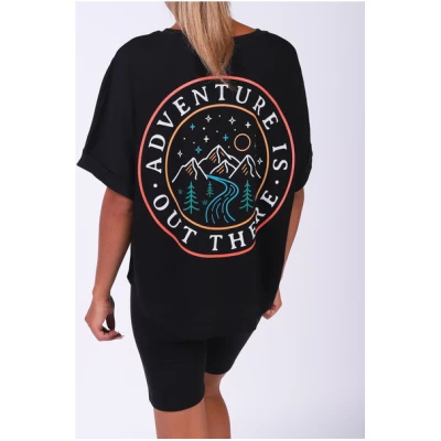 watapparel Adventure is out there | Oversize T-Shirt Frauen