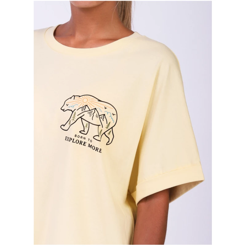 watapparel Born to explore more | Oversize T-Shirt Frauen
