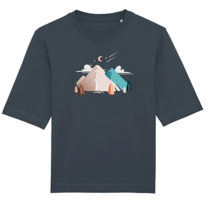 watapparel Night & Clouds | Oversize T-Shirt Frauen