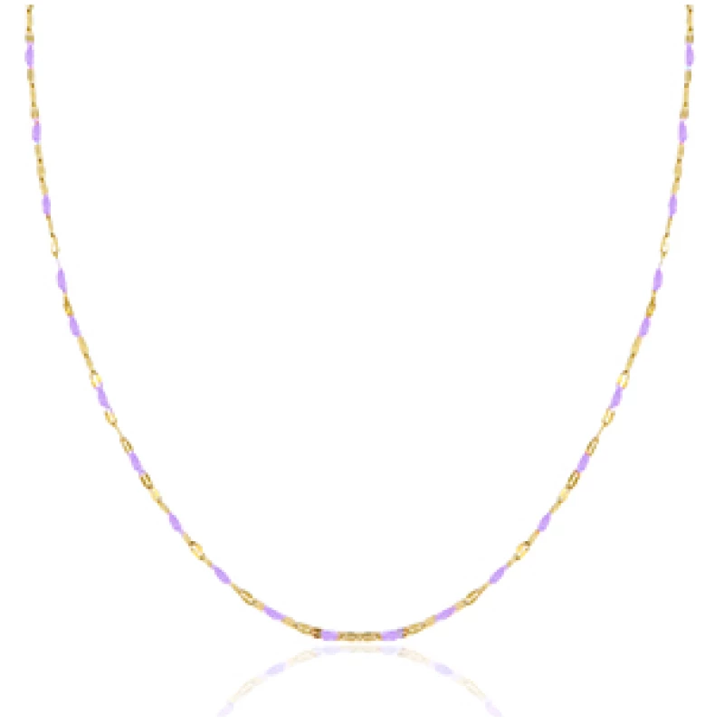Bunte Kette mit Perlen im BOHO Stil in ca. 44 cm x 1,7mm (inkl. 5 cm Verlängerungskette) von Elektropulli