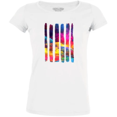 Bio Damen T-Shirt "Colour Splash" von Human Family