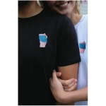 Bretter&Stoff Unisex T-Shirt aus Bio-Baumwolle "Free the Nipple" Stickerei