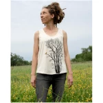 Cmig Damen Tank-Top Erle mit Elster in natural raw
